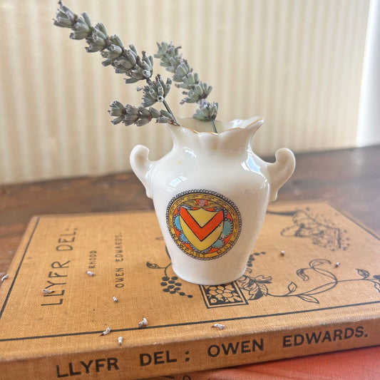 Miniature Vase - Crested China - Grafton - Newport - Antique (Preloved)