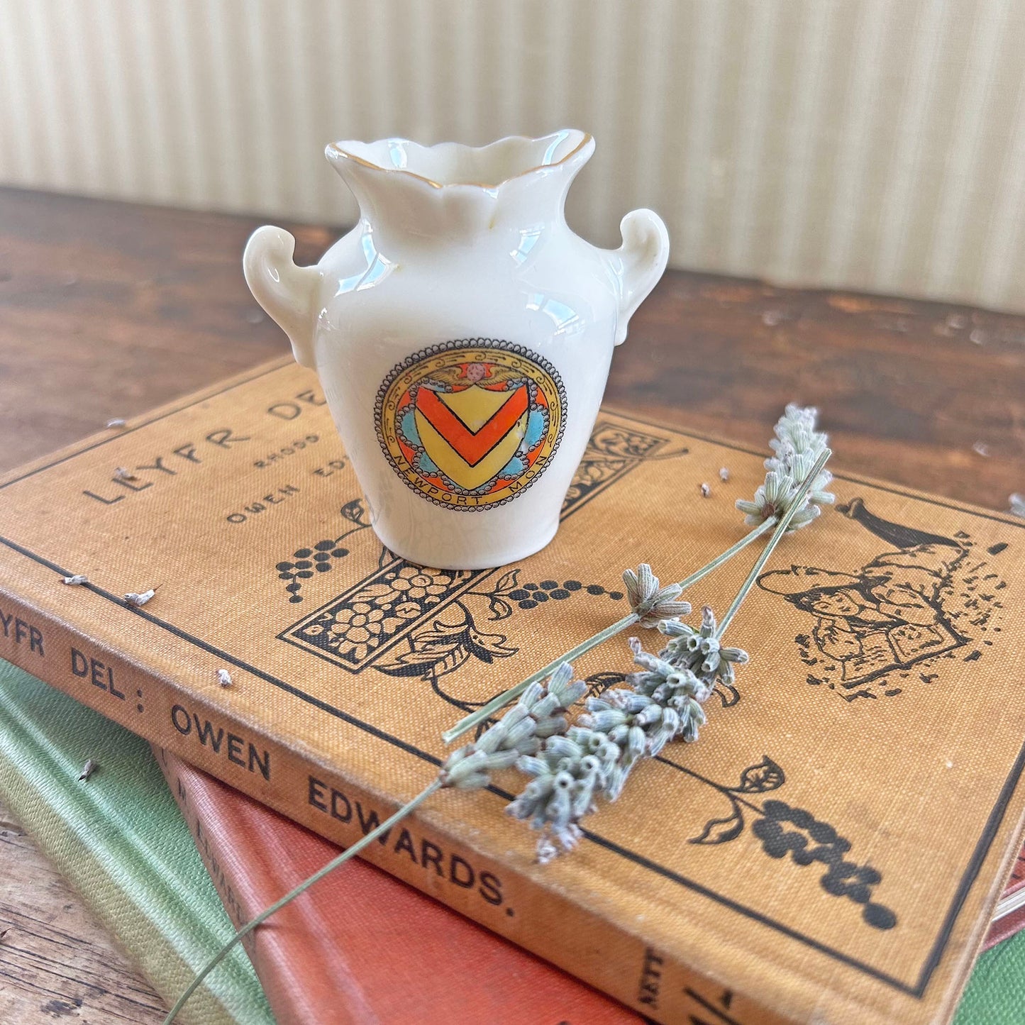 Miniature Vase - Crested China - Grafton - Newport - Antique (Preloved)
