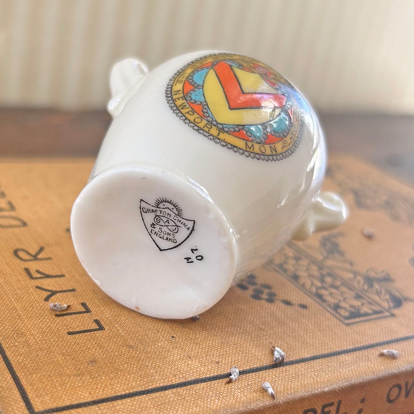 Miniature Vase - Crested China - Grafton - Newport - Antique (Preloved)
