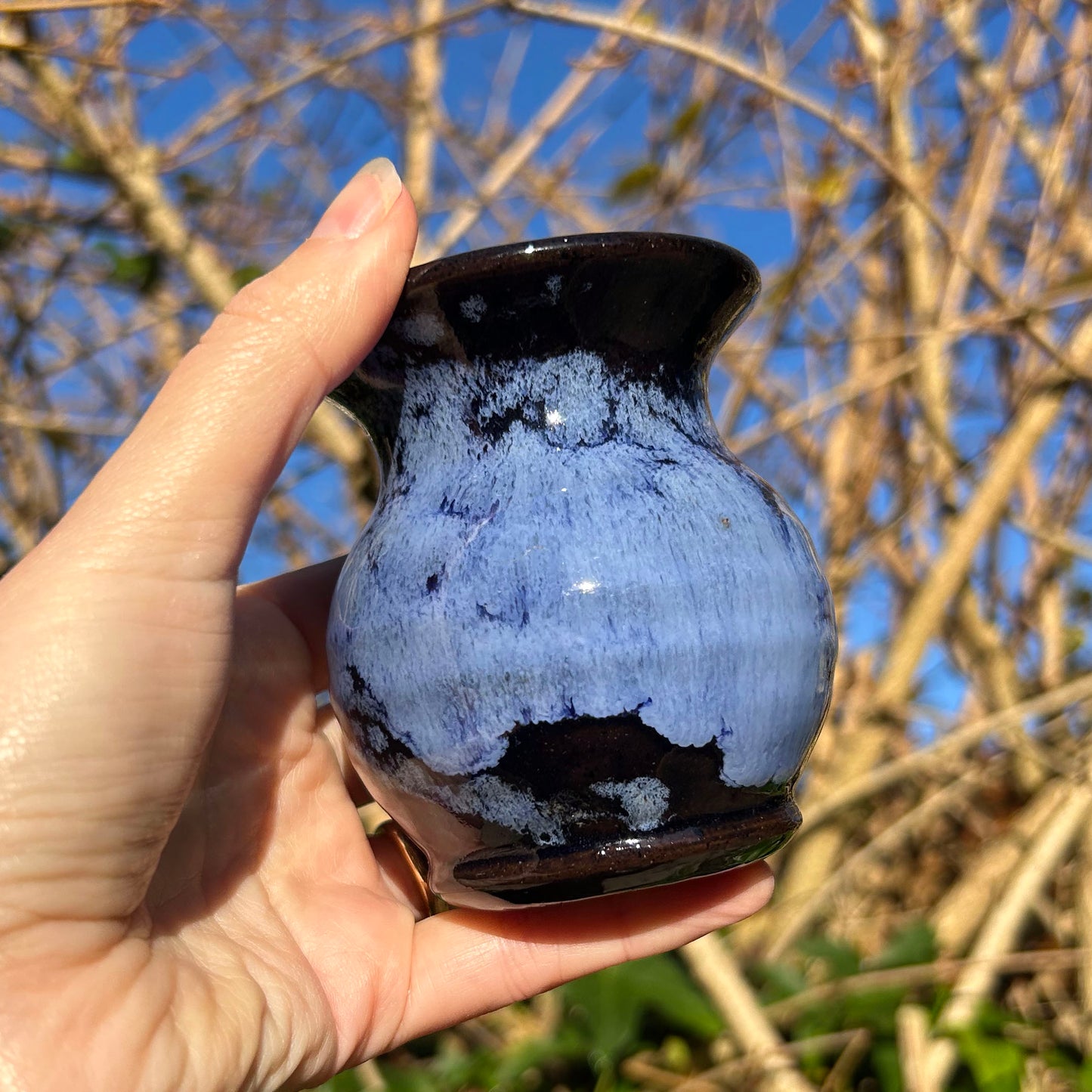 Miniature Vase - Ewenni / Ewenny Welsh Studio Pottery - Vintage (Preloved)