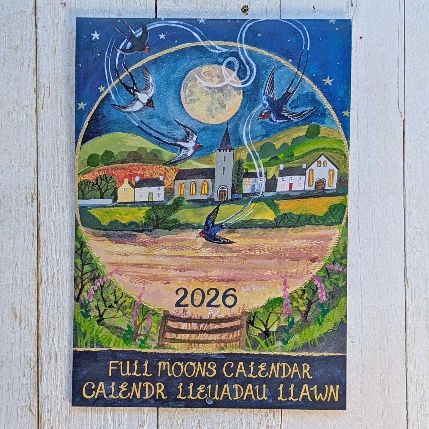 Calendar / Calendr - Full Moons - 2026