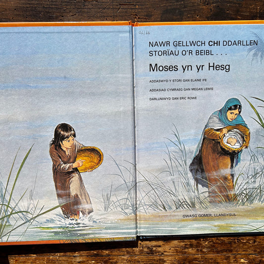 Moses yn yr Hesg - Nawr Gellwch Chi Ddarllen - Storiau O'r Beibl - 1982 (Preloved)