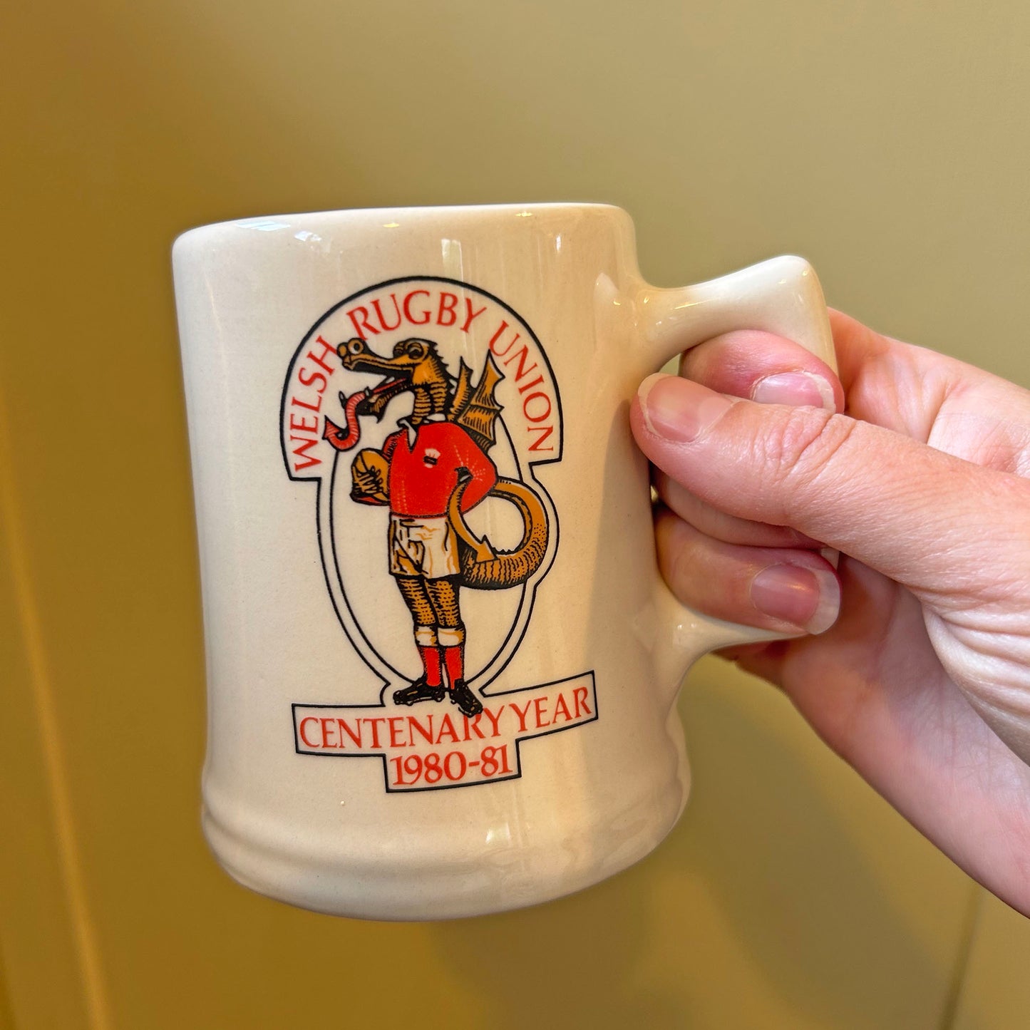 Mug - Welsh Rugby Union - Centenary Year 1980-81 (Preloved)