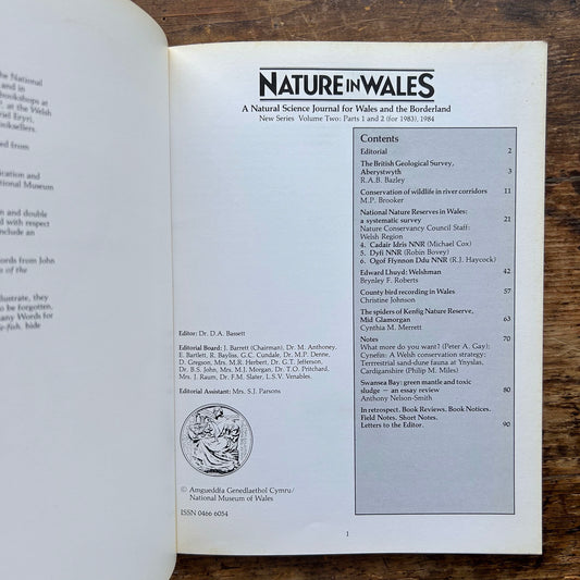Nature in Wales - Volume 2 Parts 1 and 2 1983 (Preloved)