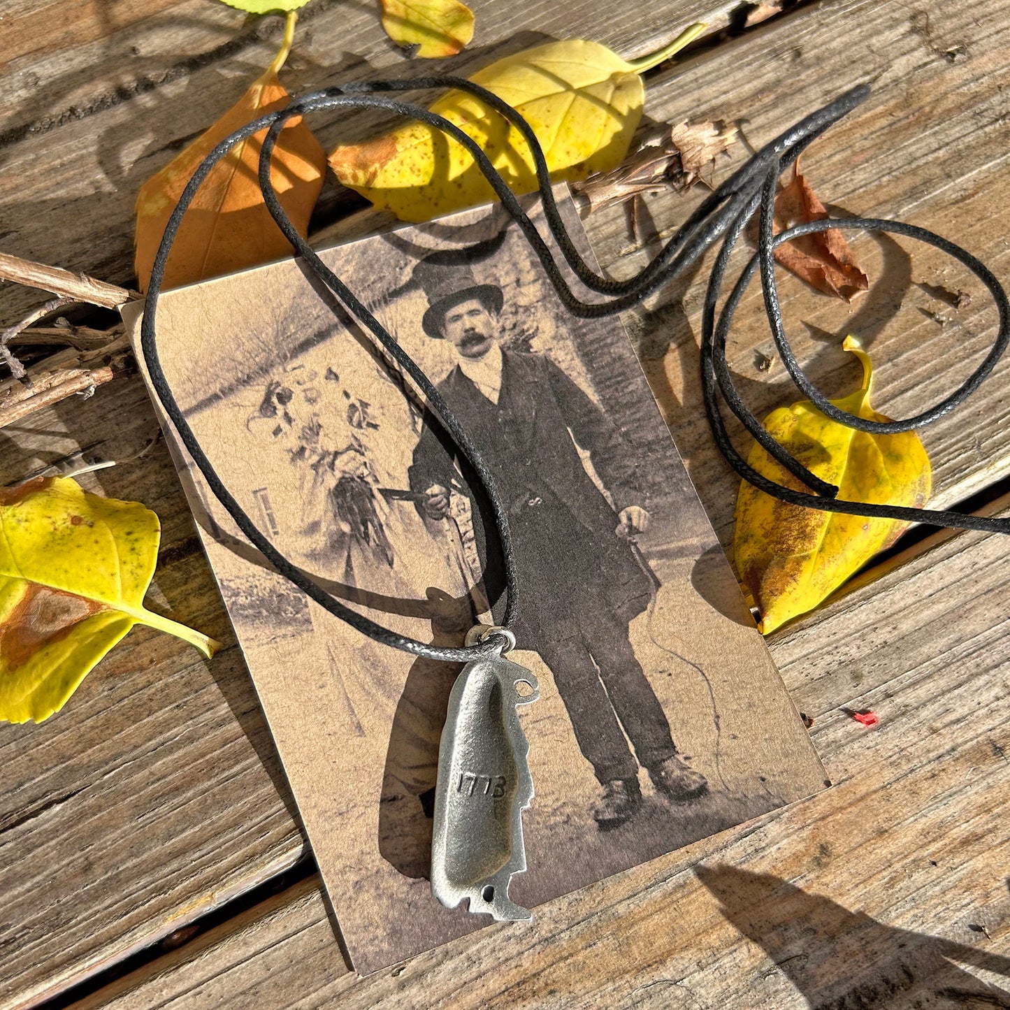 Necklace Pendant - Welsh Folk - Pewter - Mari Lwyd