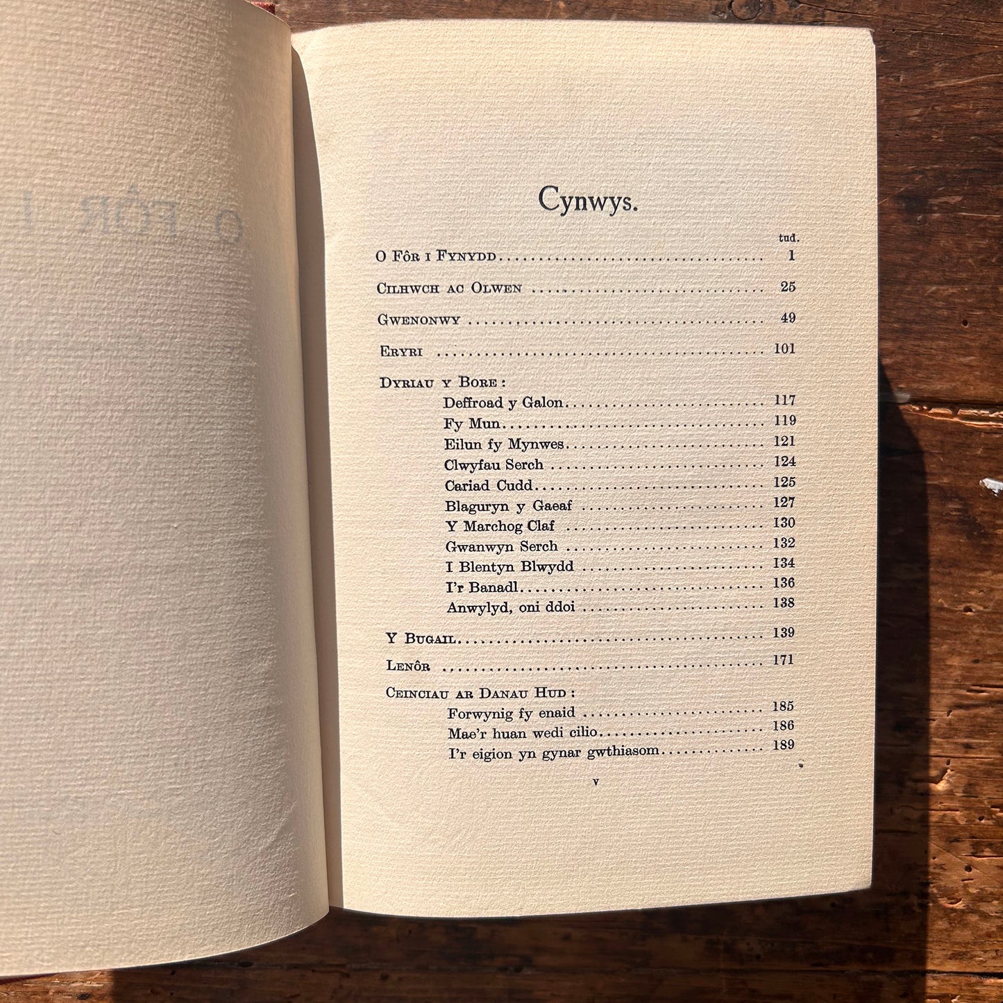 O For I Fynydd a Chaniadau Ereill - Elphin - 1909 (Preloved)