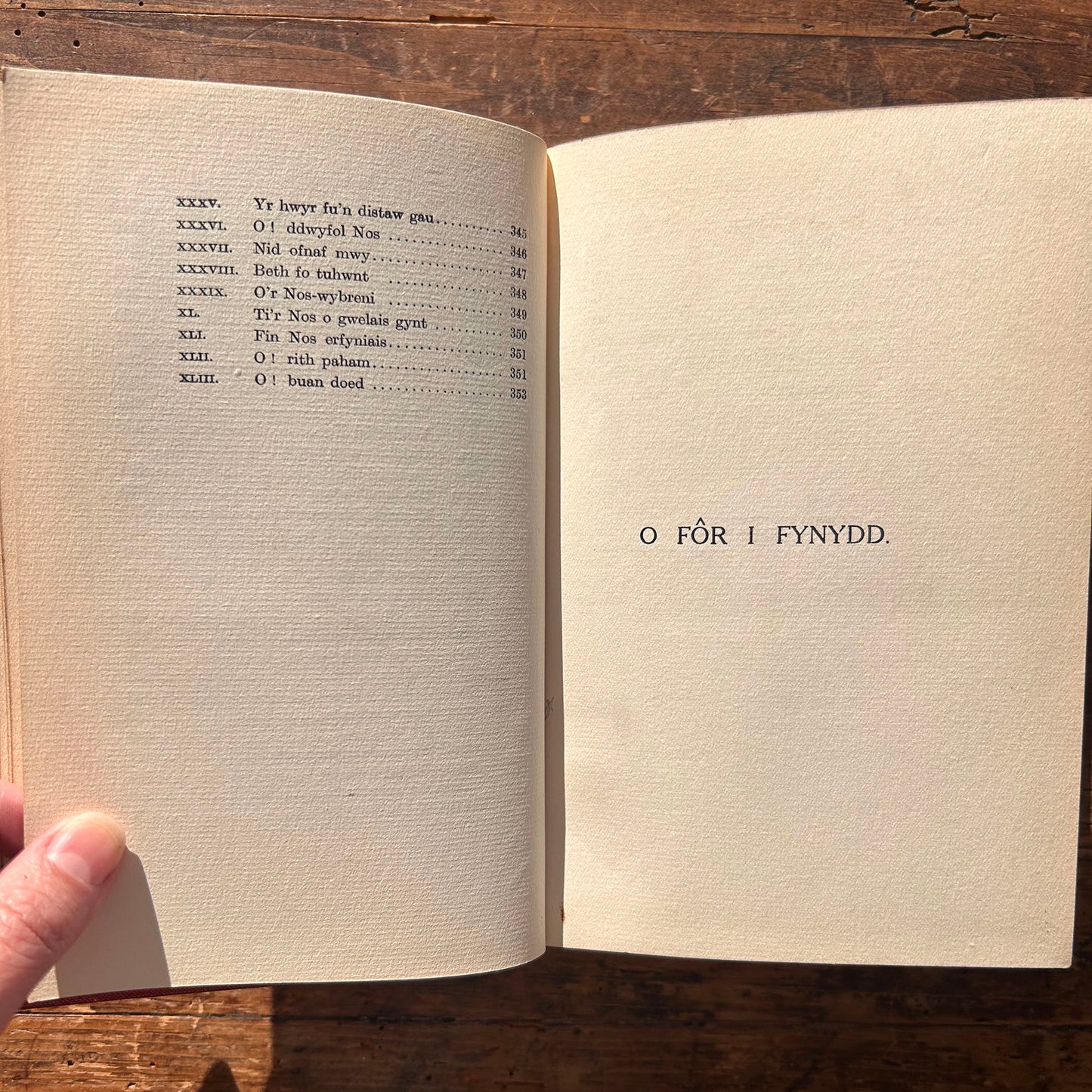 O For I Fynydd a Chaniadau Ereill - Elphin - 1909 (Preloved)