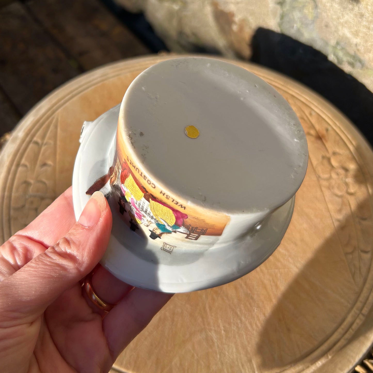 Ornamental Hat / Ash Tray - Welsh Costumes - Antique Souvenir (Preloved)