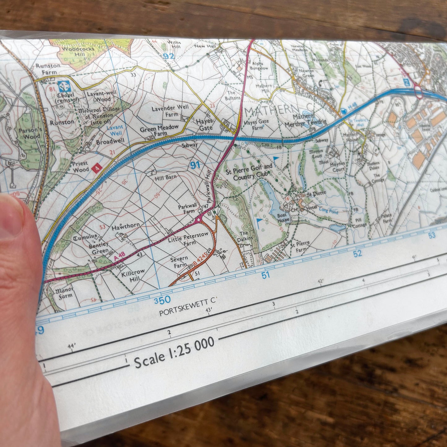 OS Ordnance Survey Map - Wye Valley & Forest of Dean / Dyffryn Gwy a Fforest y Ddena OL14 (Preloved)