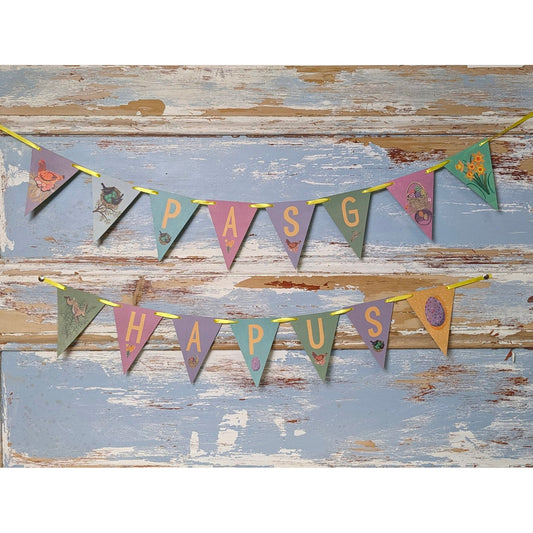 Bunting - Happy Easter - Pasg Hapus