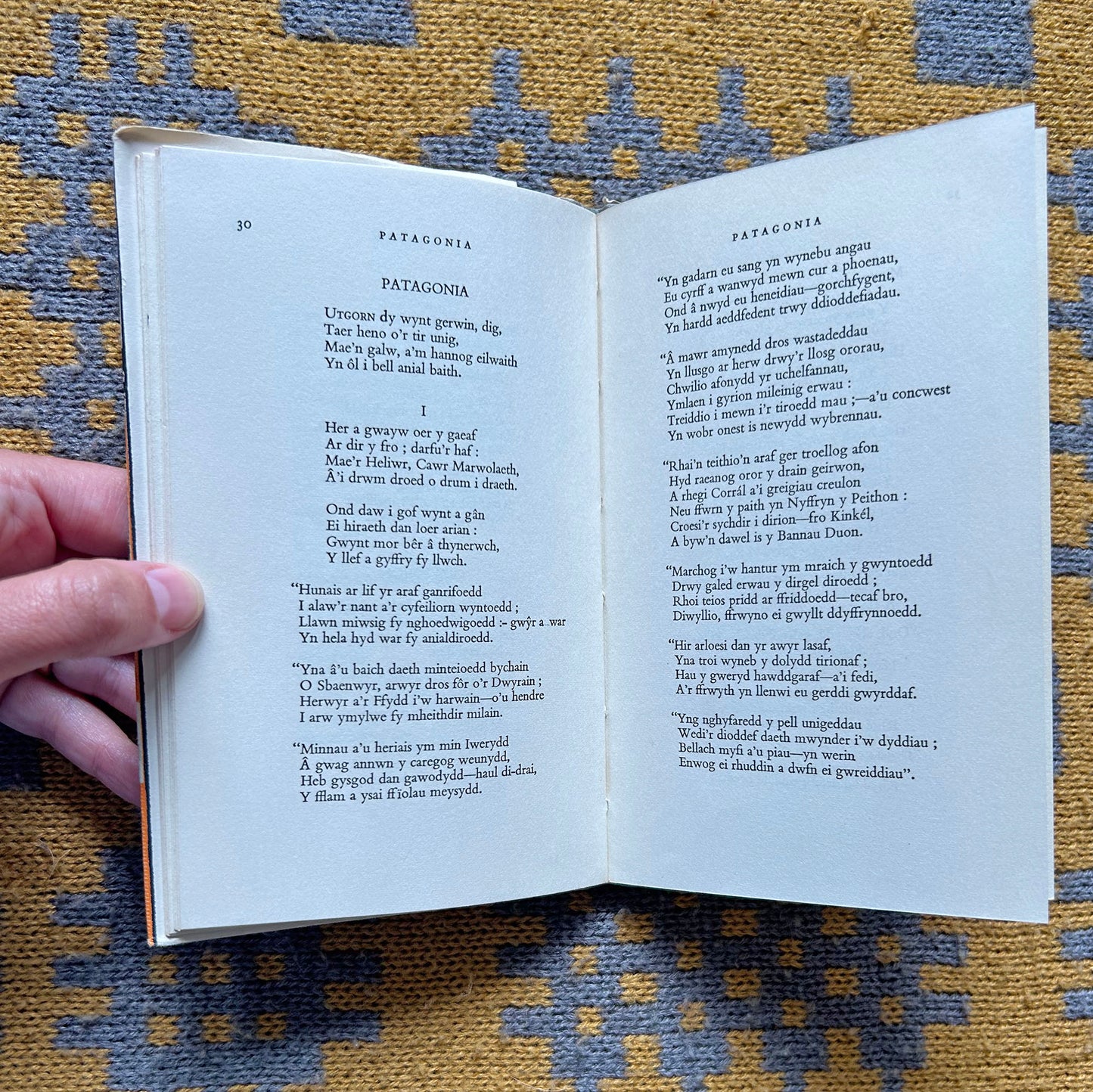 Patagonia - Detholiad o Farddoniaeth - R. Bryn Williams - 1965 (Preloved)