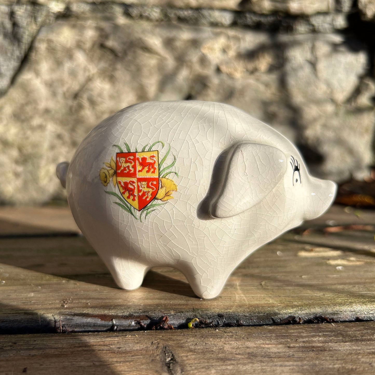 Piggy Bank - Welsh Ladies - Souvenir of Wales - Antique (Preloved)