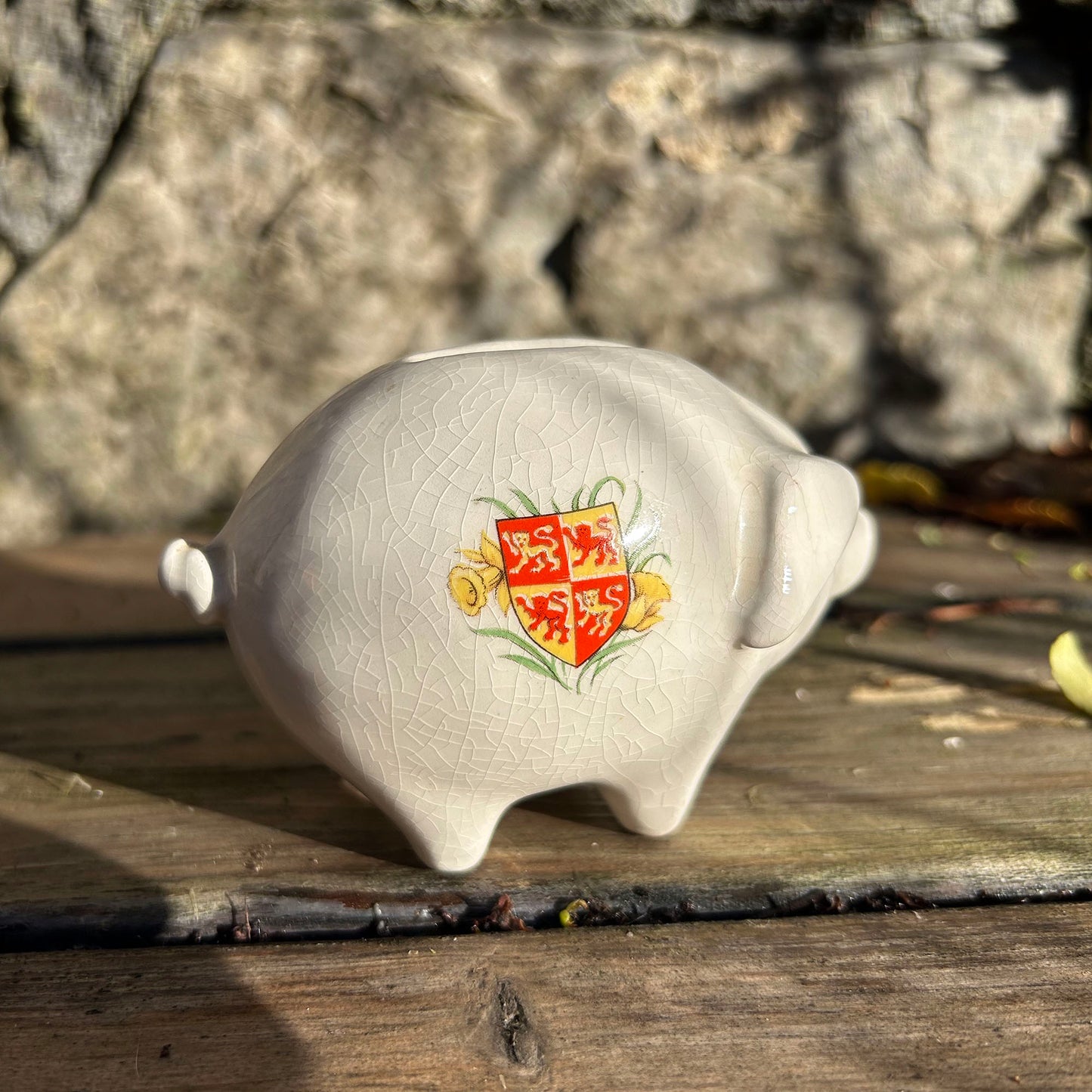 Piggy Bank - Welsh Ladies - Souvenir of Wales - Antique (Preloved)