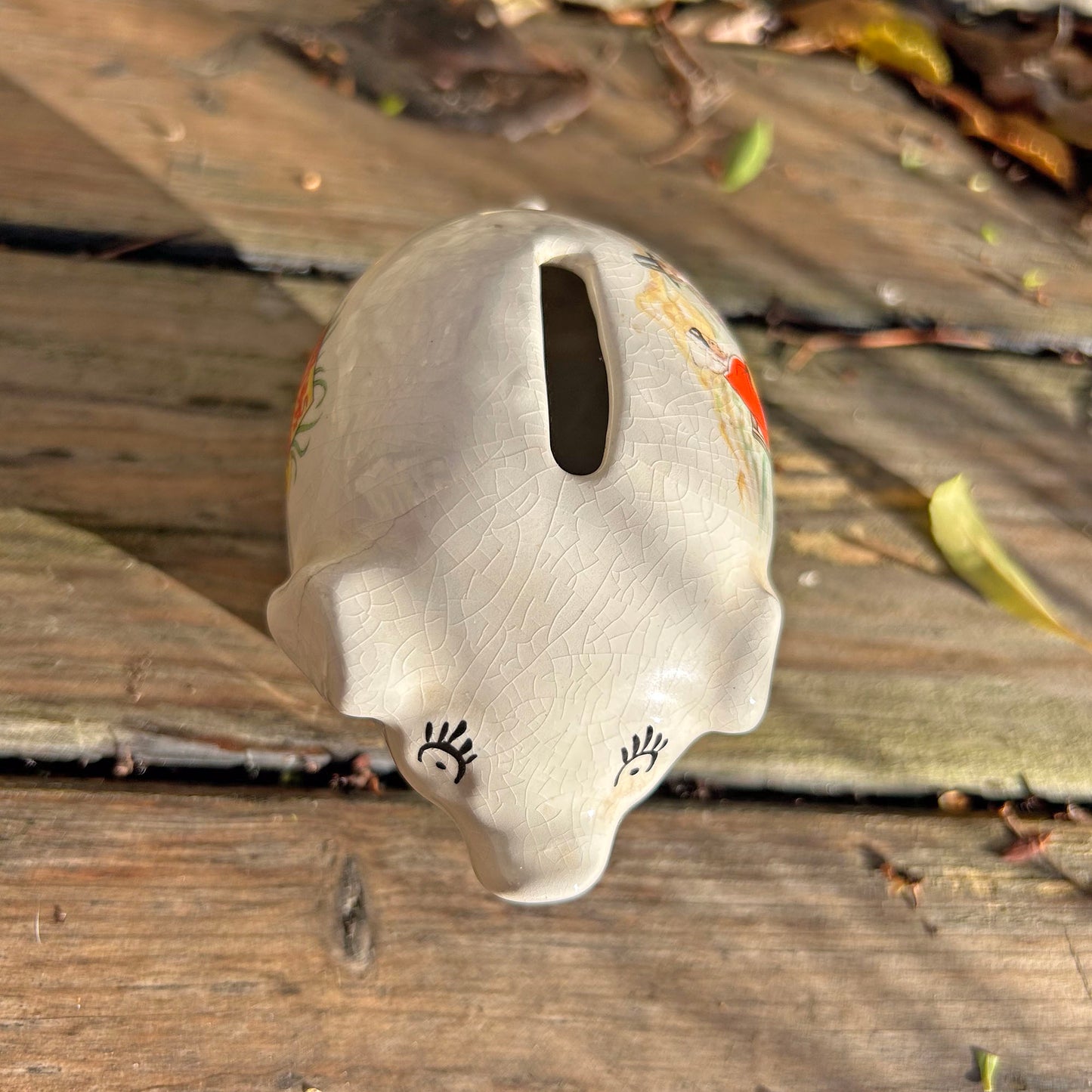 Piggy Bank - Welsh Ladies - Souvenir of Wales - Antique (Preloved)