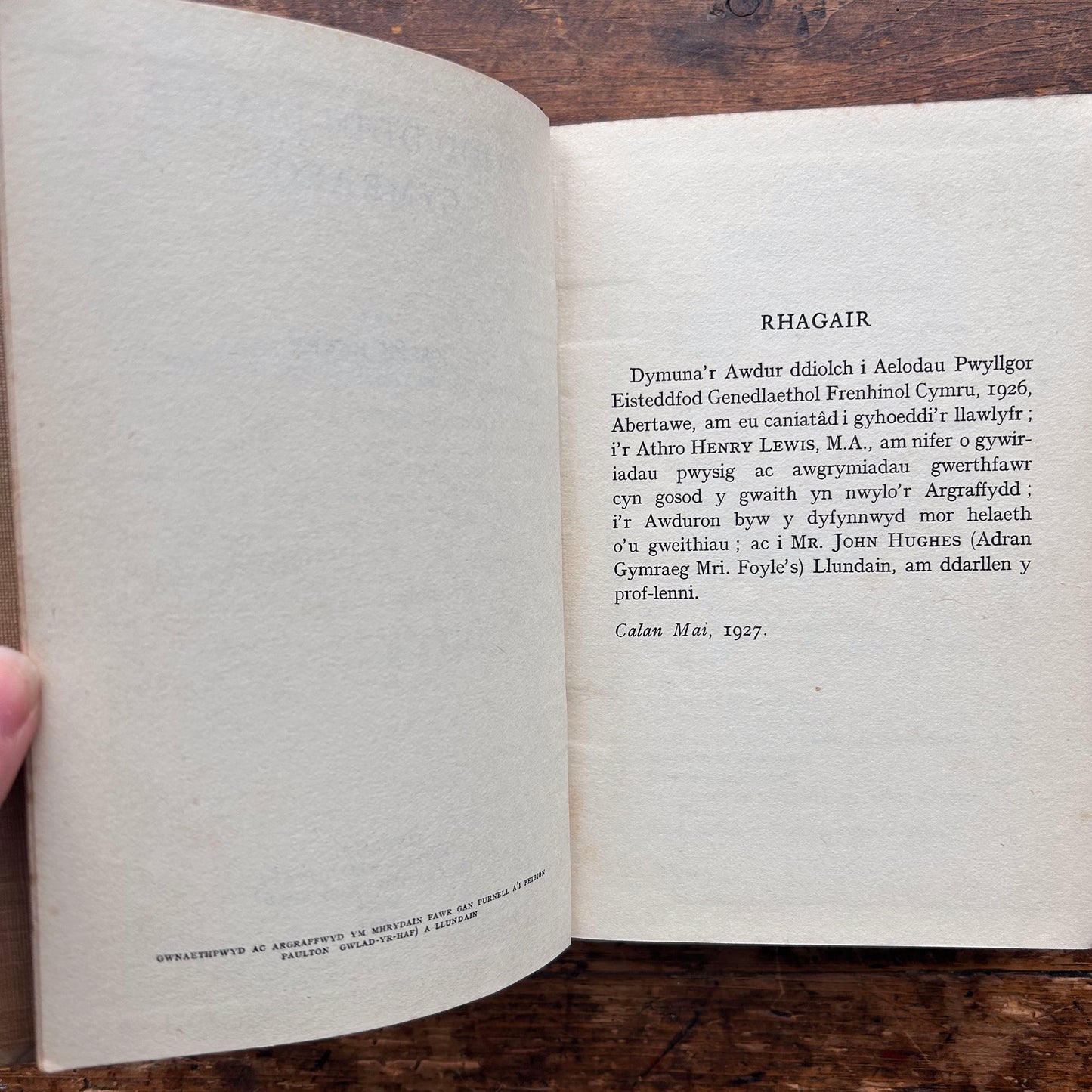 Priod-Ddulliau'r Gymraeg - Welsh Idoms - Joseph Harry - 1927 (Preloved)