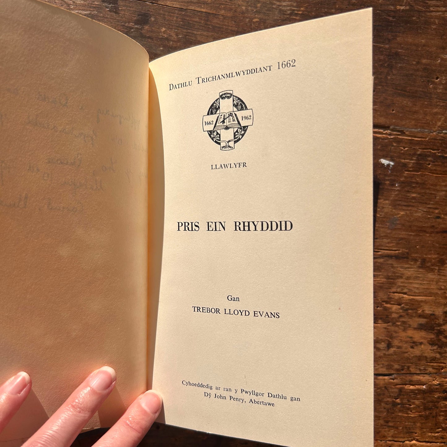 Pris Ein Rhyddid - Trebor Lloyd Evans - 1962 (Preloved)