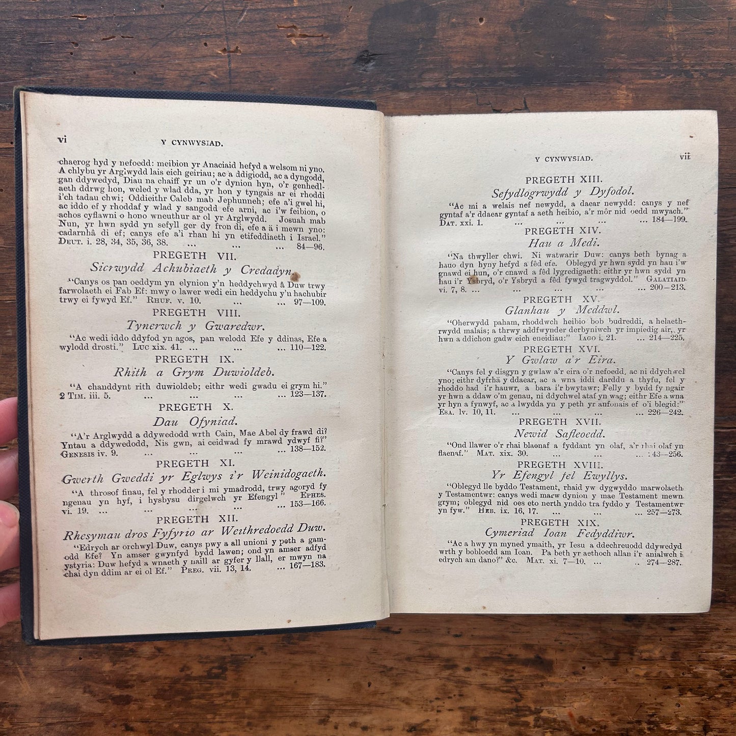 Pyrth Sion - Pregethau - B. Davies - 1899 (Preloved)
