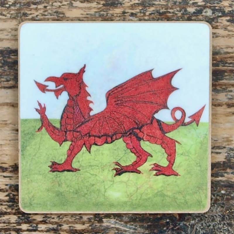 Magnet - Welsh Flag - Red Dragon