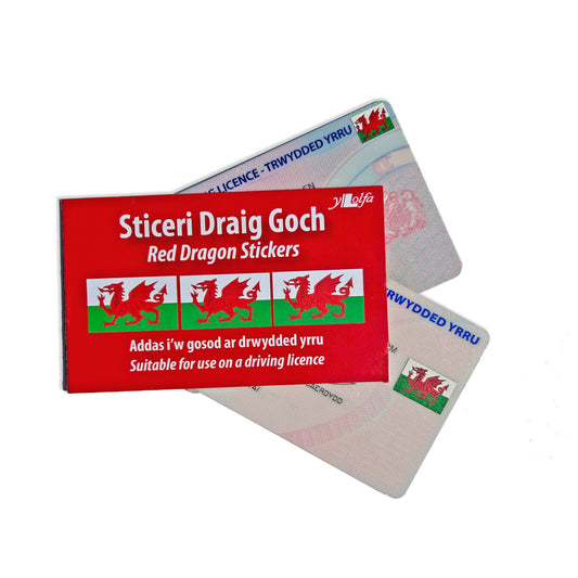 Red Dragon Stickers - For Your Driving License