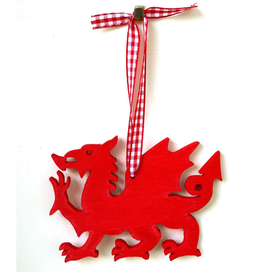 Hanging Decoration - Welsh Dragon - Handmade