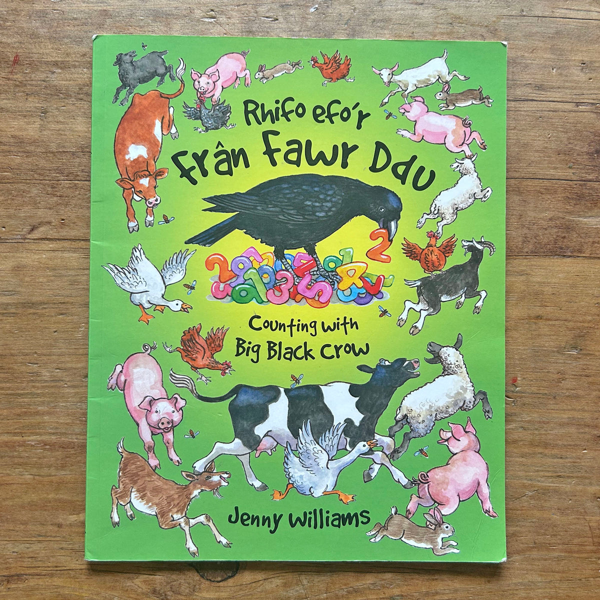 Welsh Crow Rhifo efo'r Fran Fawr Ddu - Counting with Big Black Crow (Preloved ...