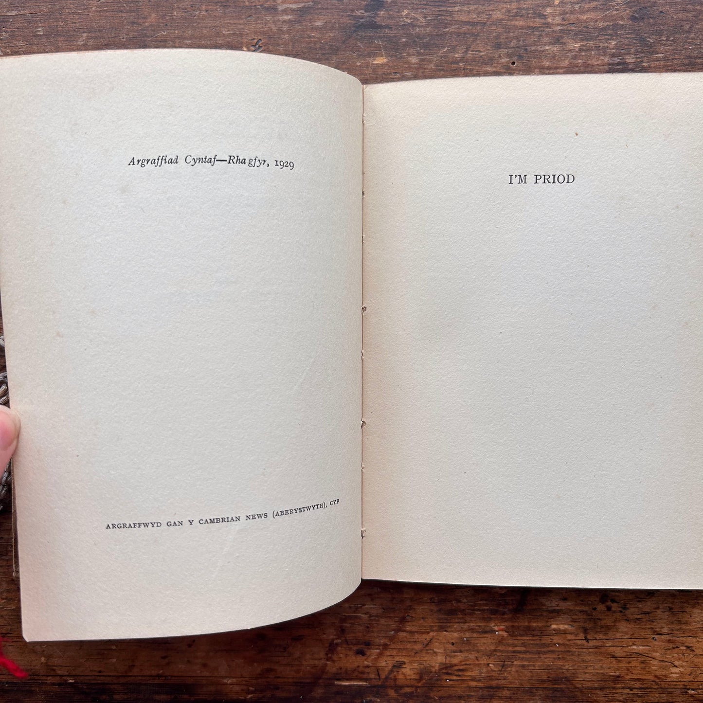 Rhigolau Bywyd a Storïau Eraill - Kate Roberts - 1929 1st ed. (Preloved)