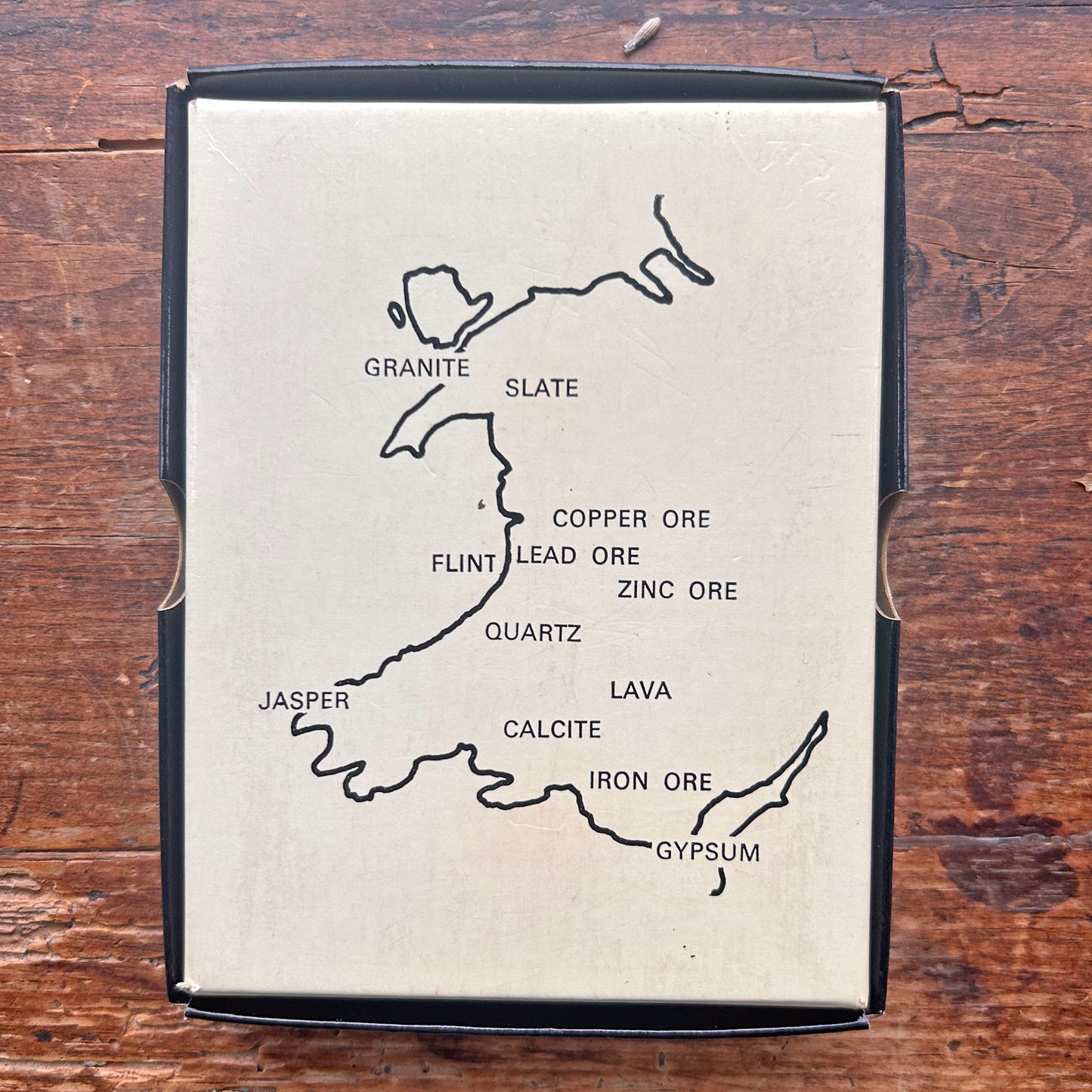 Rocks & Minerals of Wales - Geology Specimen Gift Box - Vintage - Ammonite Ltd. (Preloved)