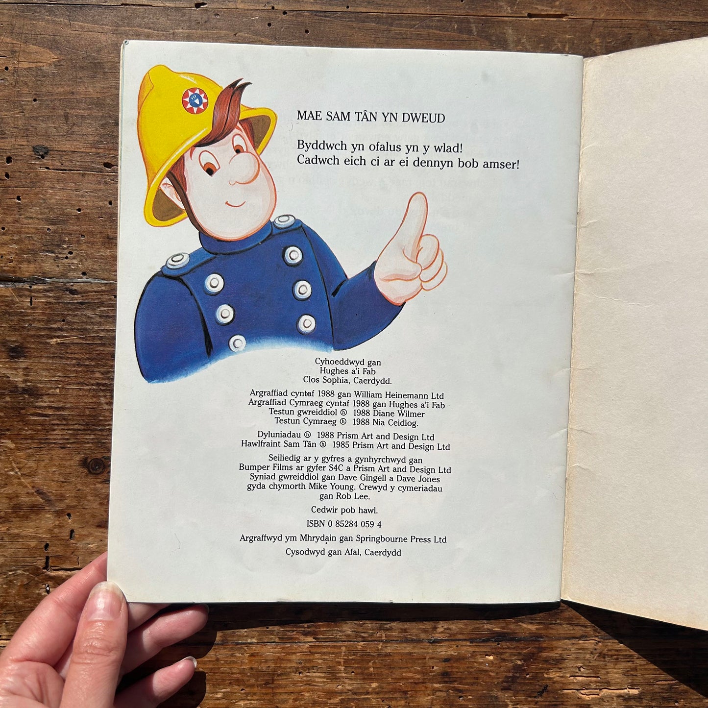 Sam Tân - Oen ar Goll - Fireman Sam 1988 (Preloved)