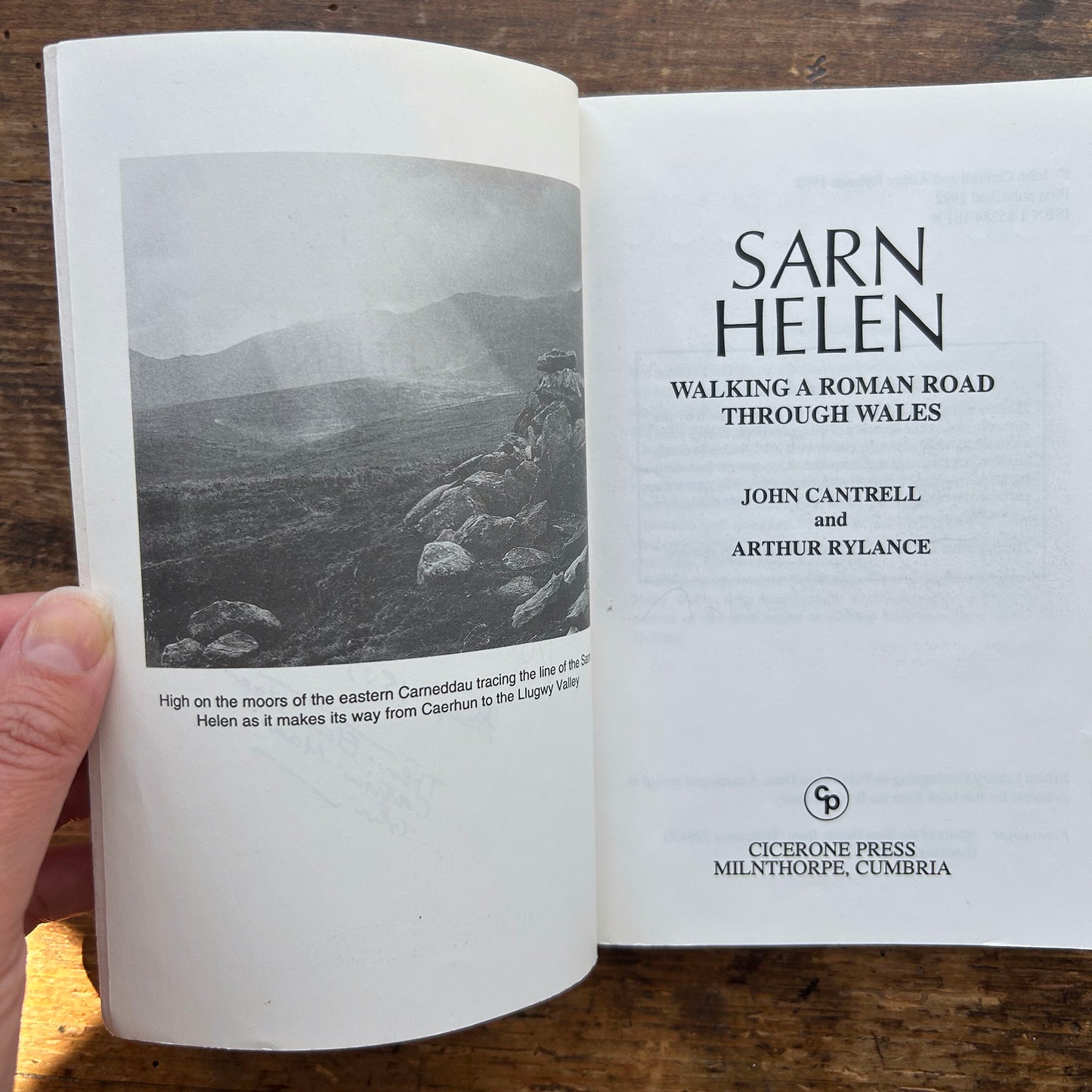 Sarn Helen - Walking a Roman Road through Wales - A Cicerone guide 1992 (Preloved)