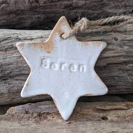 Decoration - Ceramic - Star - Seren