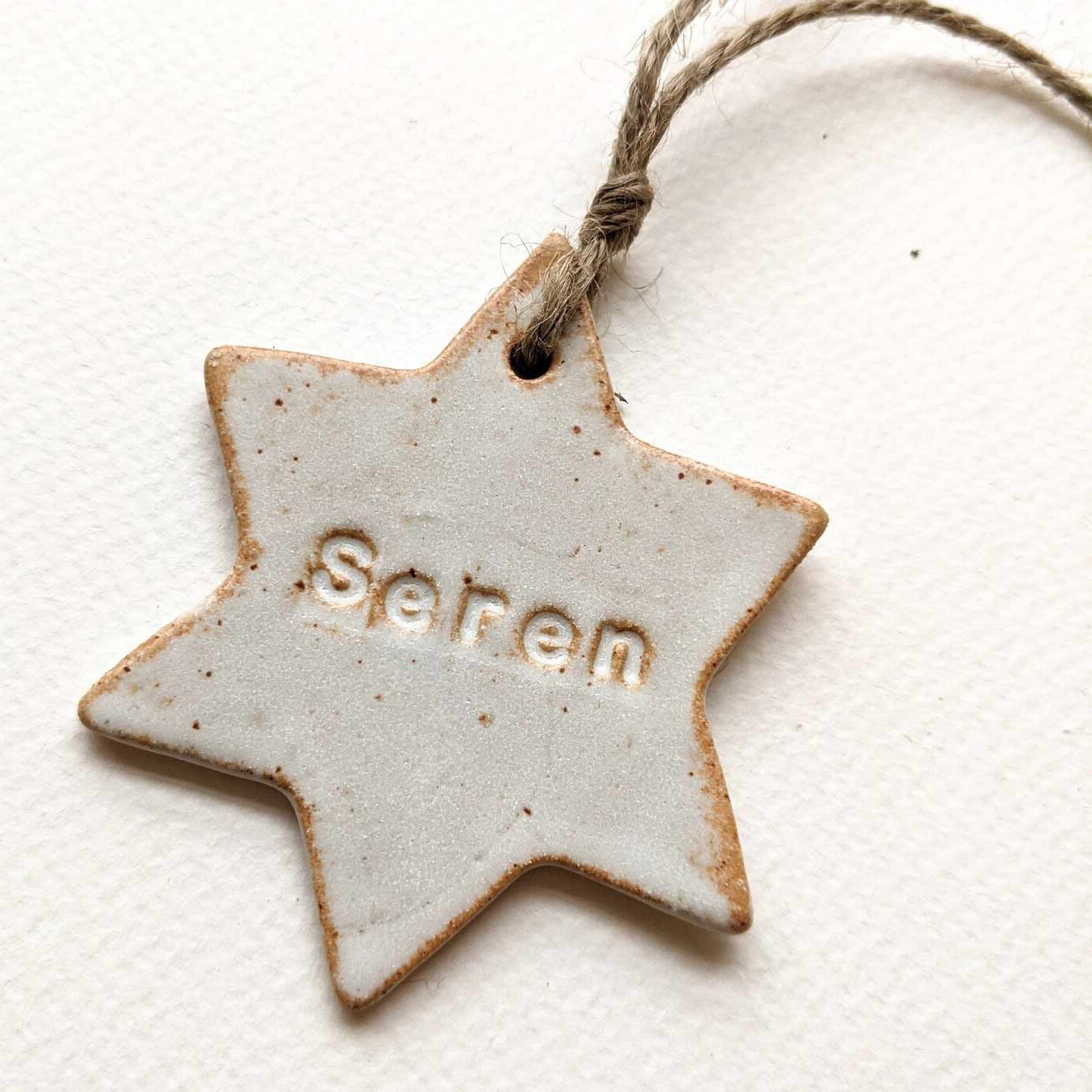 Decoration - Ceramic - Star - Seren