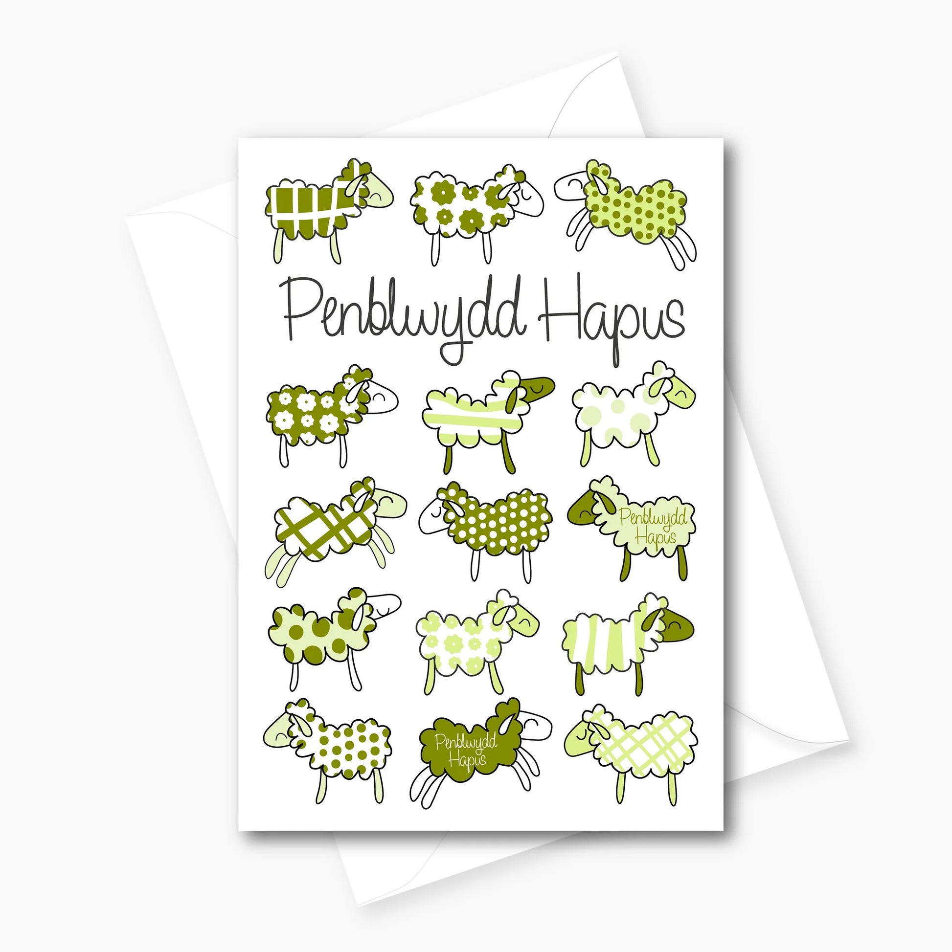 Walisische Geburtstagskarte „Penblwydd Hapus“ – Mit Goldfolie, 150x150 Mm, Blanko Innen, Inkl. Umschlag