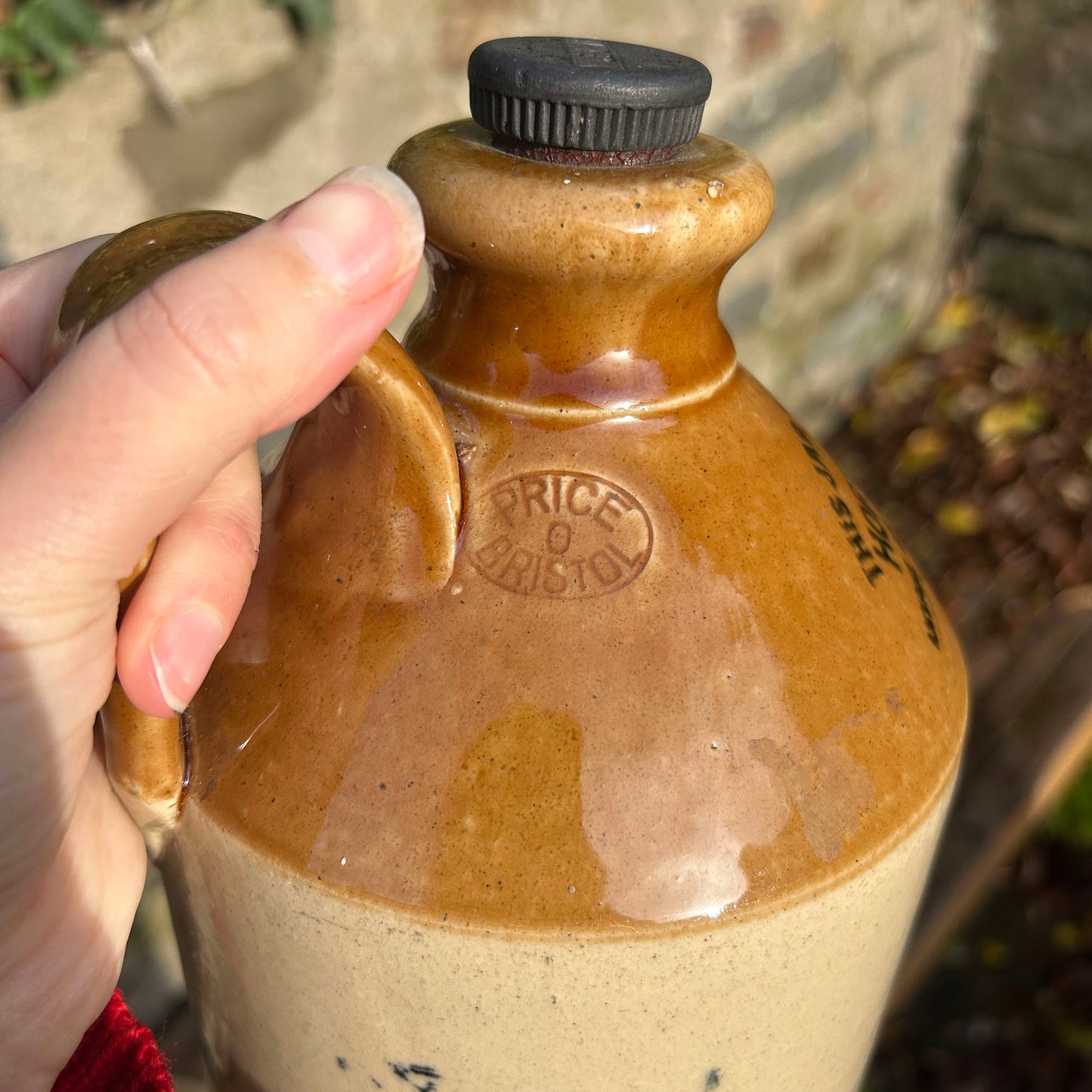 Stoneware Bottle / Flagon - Horrocks & Sons Merthyr - Botanical Brewery Antique 1924 (Preloved)