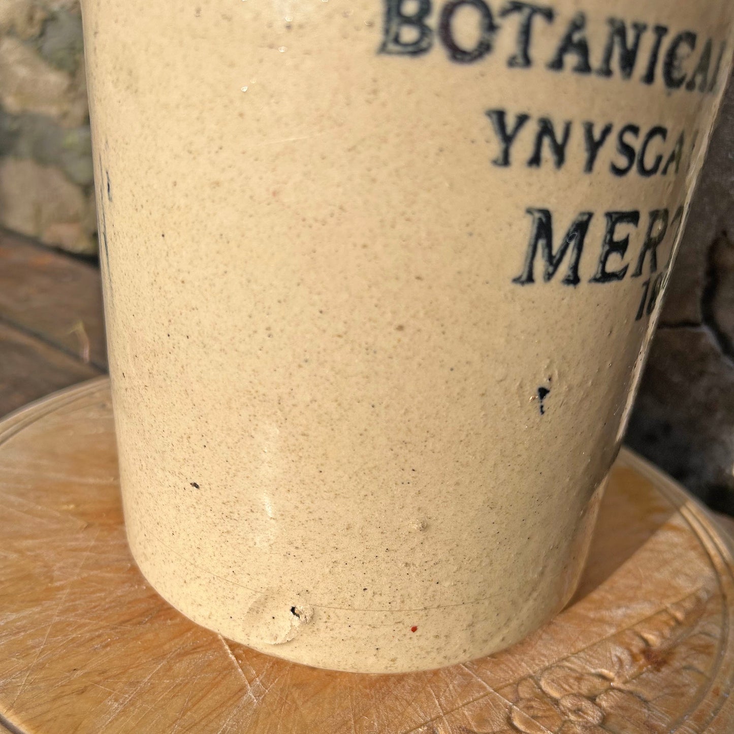 Stoneware Bottle / Flagon - Horrocks & Sons Merthyr - Botanical Brewery Antique 1924 (Preloved)