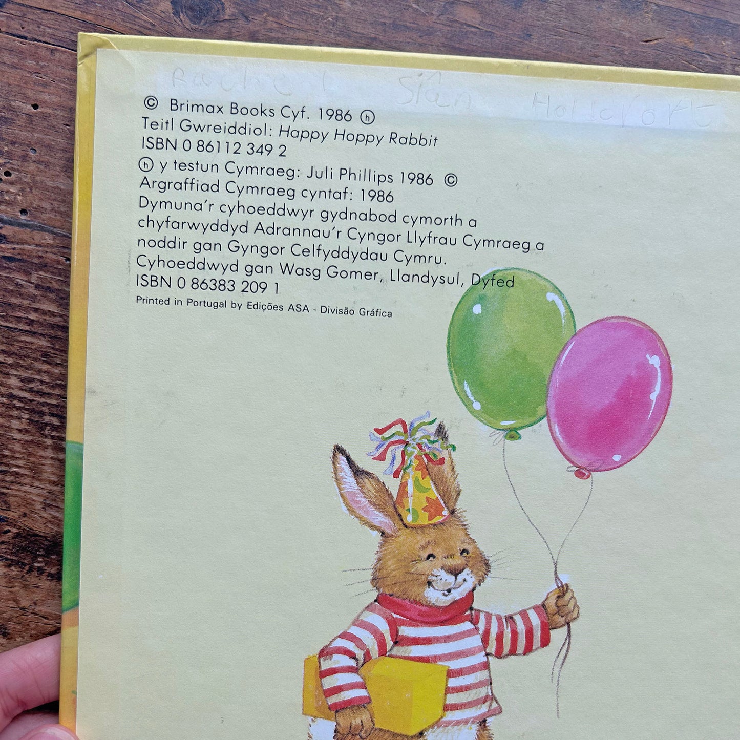 Stori Pen-Blwydd Carlam Cwningen - Vintage Welsh Book 1986 (Preloved)