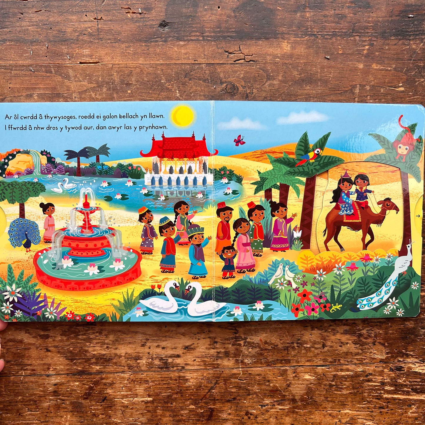 Storïau Cyntaf: Aladin / Aladdin - Push Pull Turn Book (Preloved)