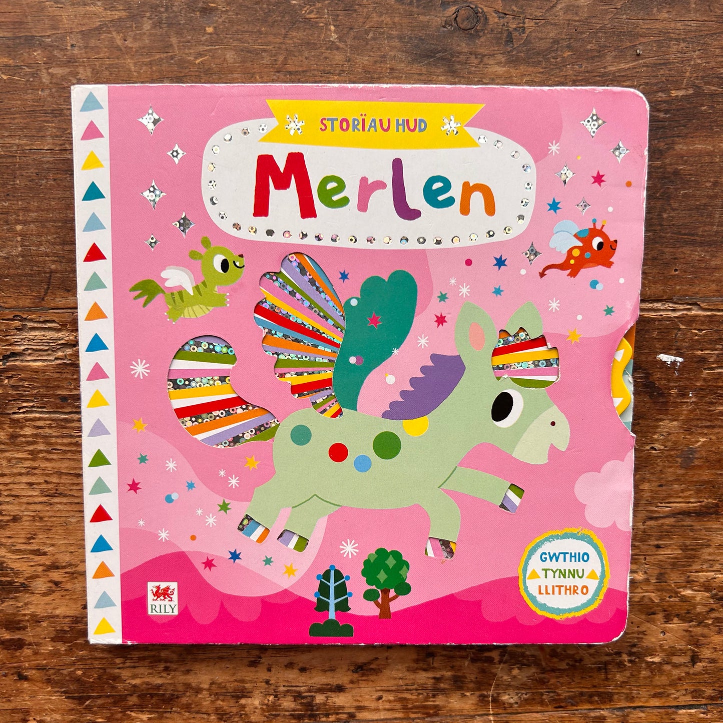 Storïau Hud Merlen - My Magical Flying Pony - Push Pull Turn Book (Preloved)