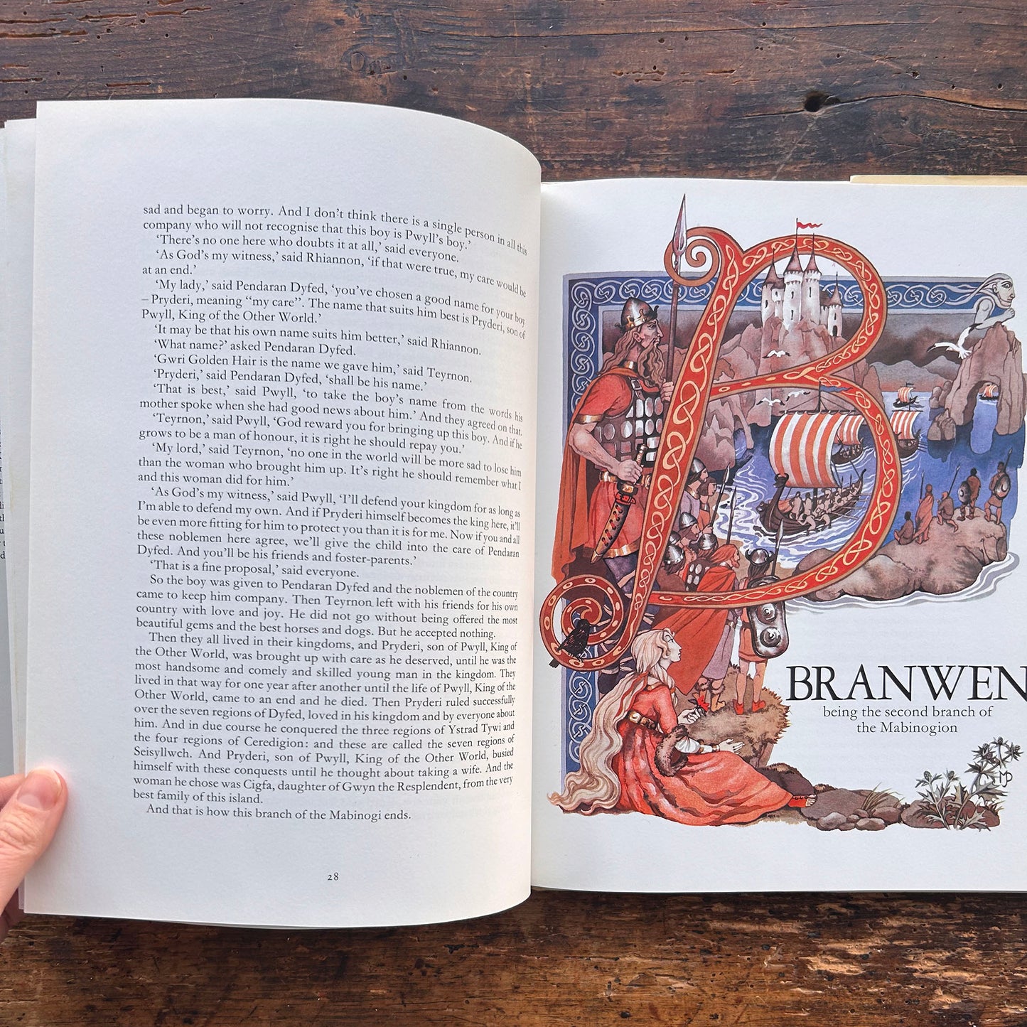 Y Mabinogi - Darluniau - Gwyn Thomas &amp; Margaret Jones (Preloved)