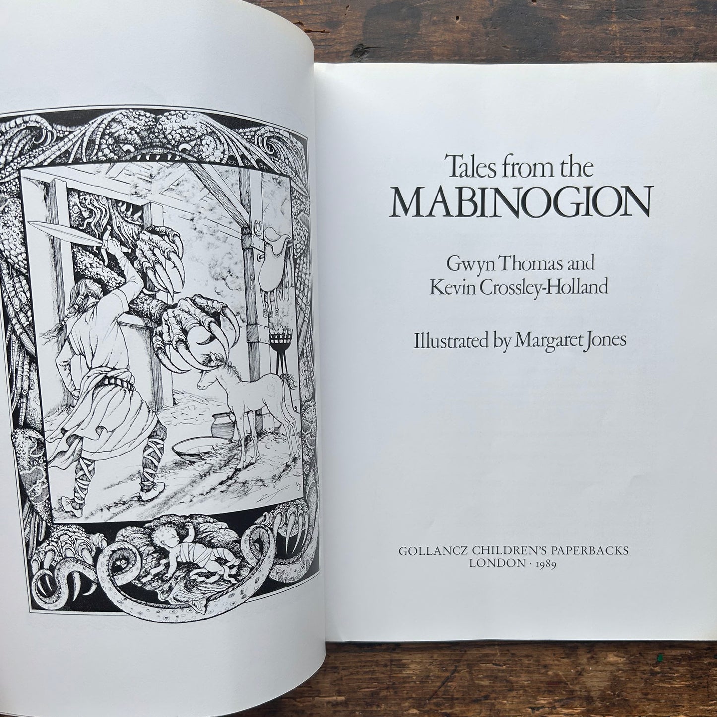 Tales from The Mabinogion - Illustrated - Gwyn Thomas, Kevin Crossley-Holland & Margaret Jones 1989 (Preloved)