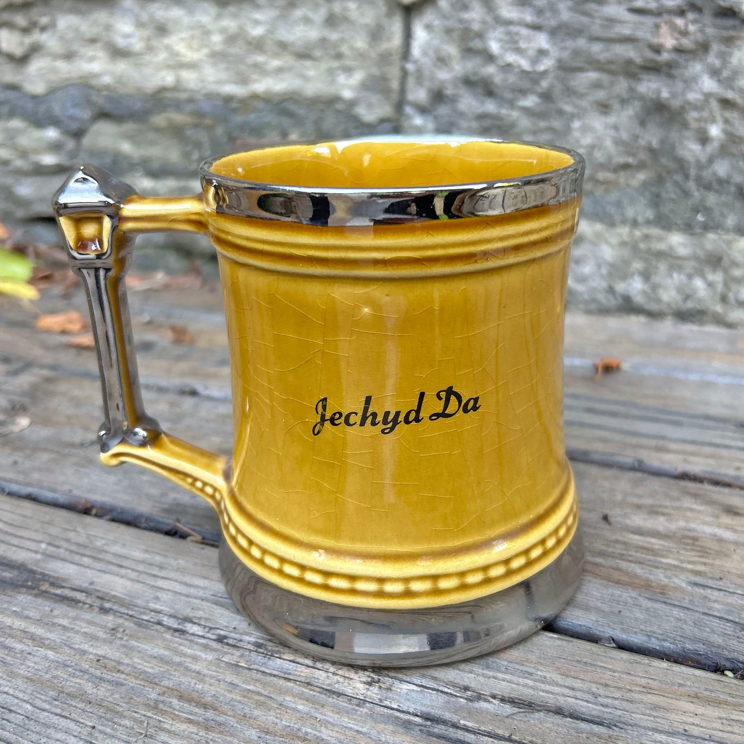 Tankard / Beer Mug - Vintage - Cymru am Byth / Iechyd Da (Preloved)