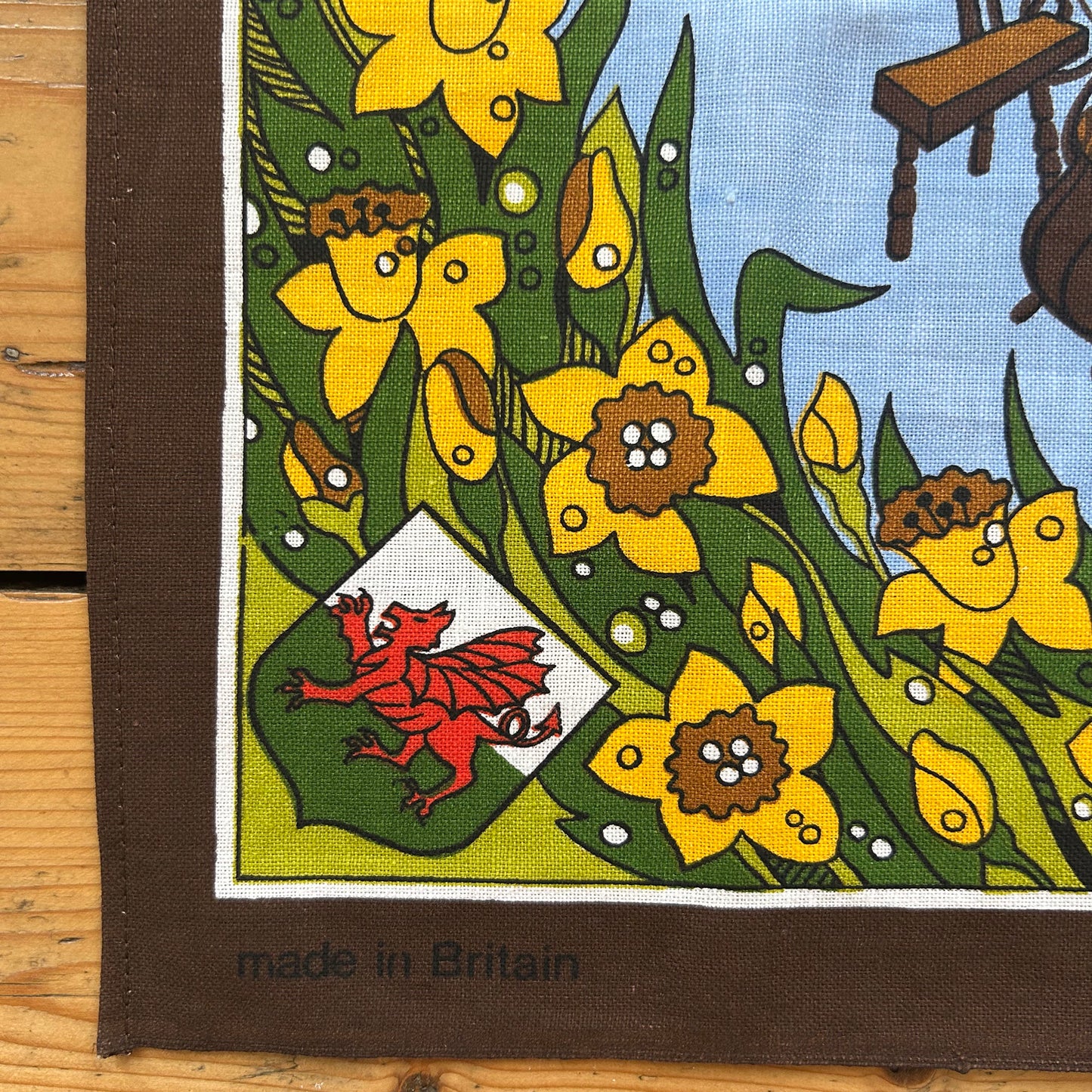 Tea Towel - Welsh National Anthem - Land of my Fathers (Preloved)