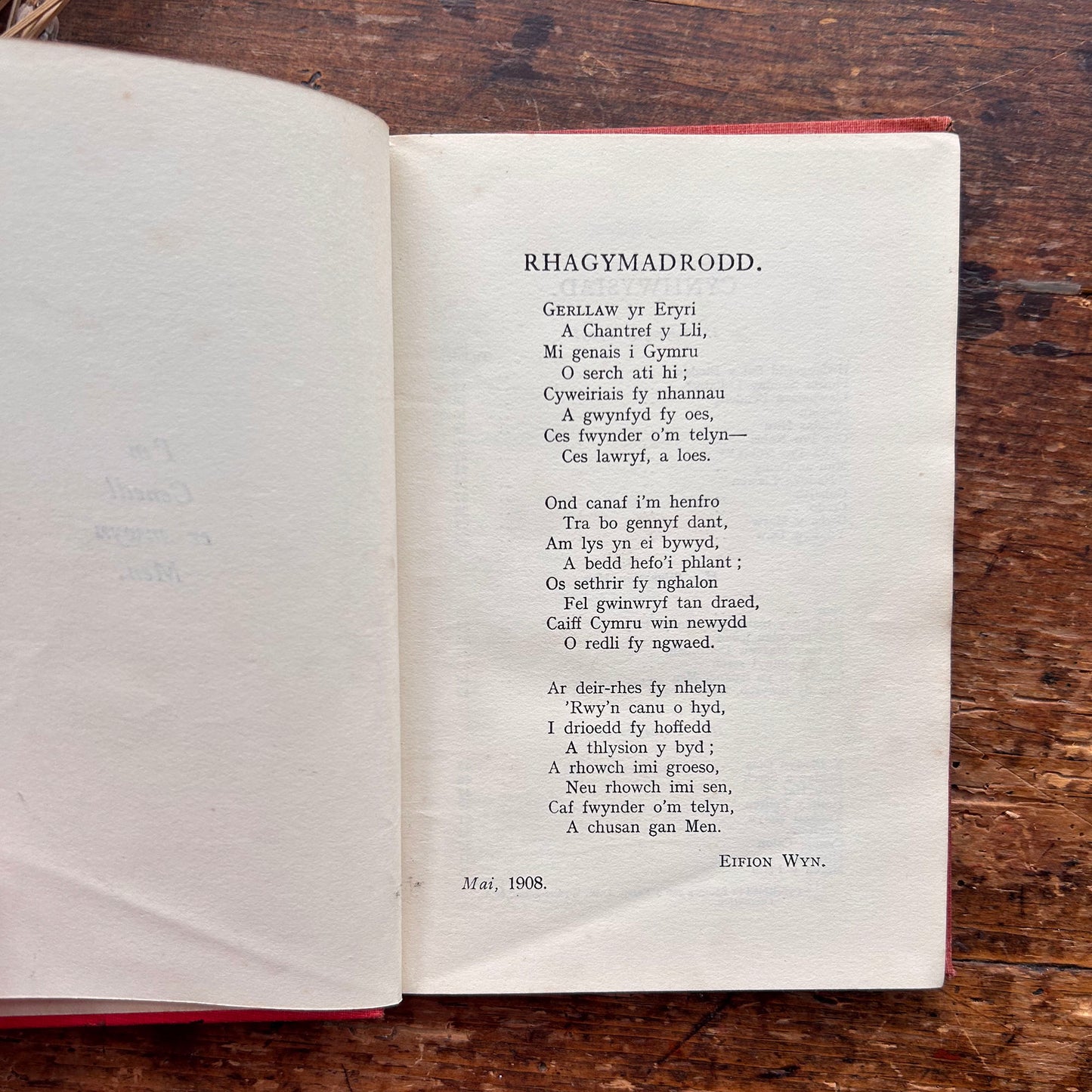 Telynegion - Maes a Mor - Eifion Wyn - Vintage Welsh Poetry (preloved)