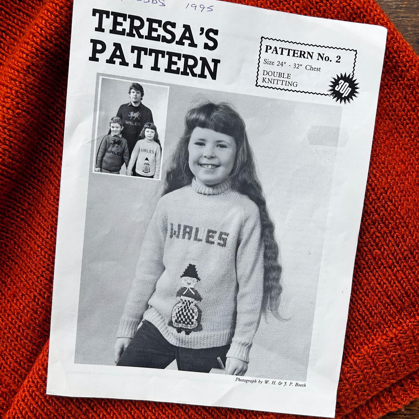 Teresa's Pattern - Double Knitting - Welsh Doll / Lady Jumper - No. 2 (Preloved)