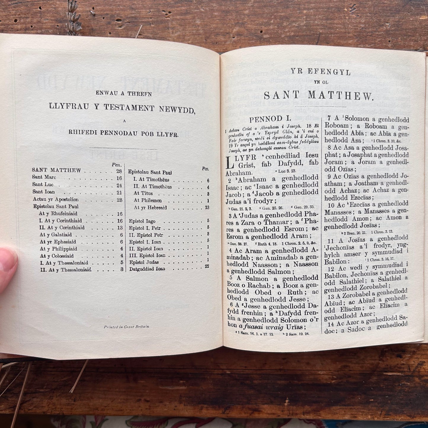 Testament Newydd Beibl - New Testament Bible - 1939 (Preloved)