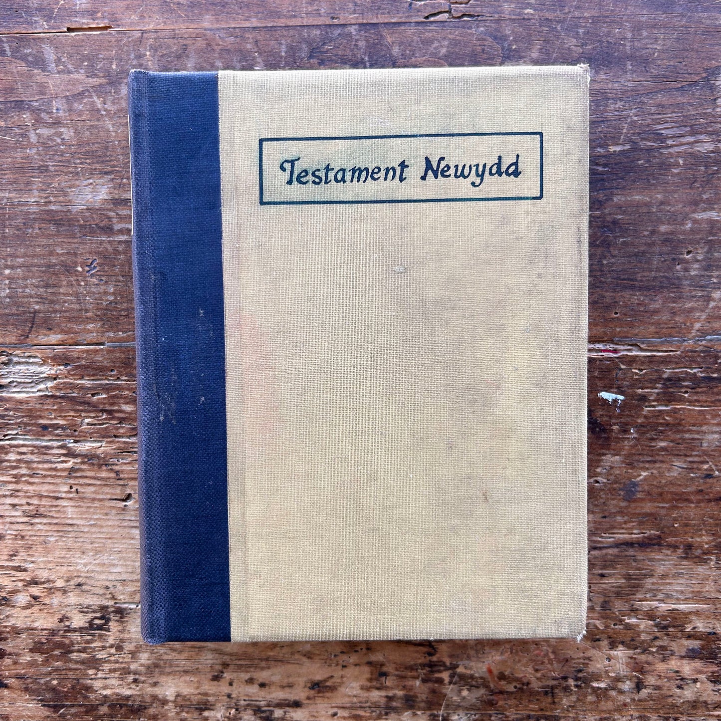 Testament Newydd - Victorian Welsh Antique Bible (Preloved)