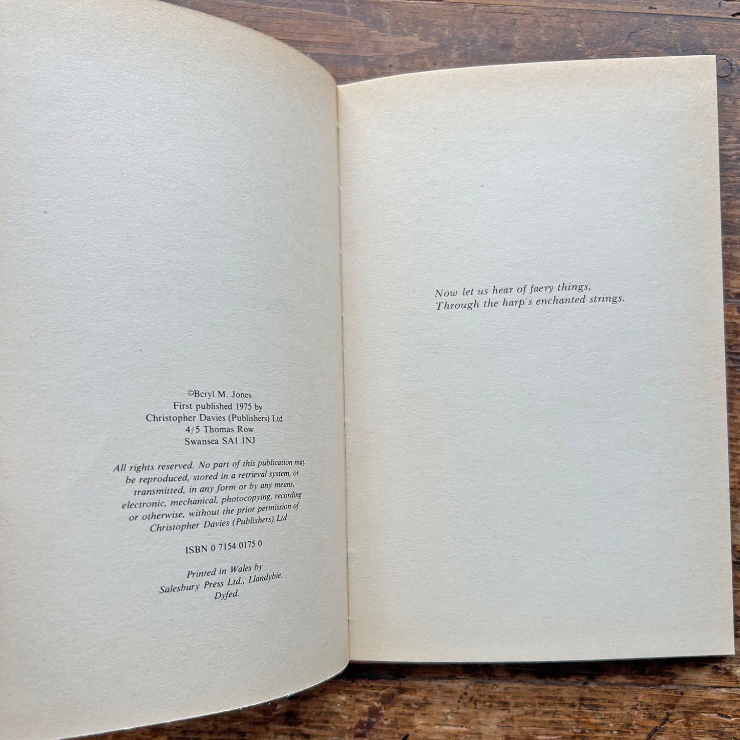 Stories from The Enchanted Harp - Beryl Jones - 1975 1st ed. (Preloved)