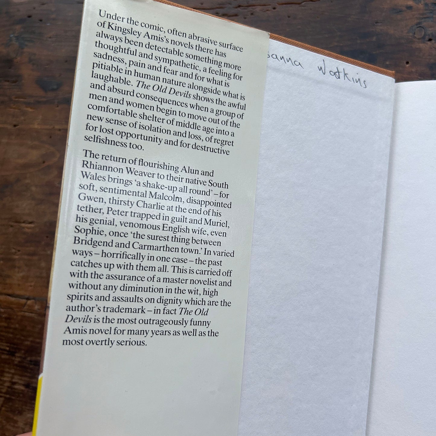 The Old Devils - Kingsley Amis 1st ed. 1986 (Preloved)