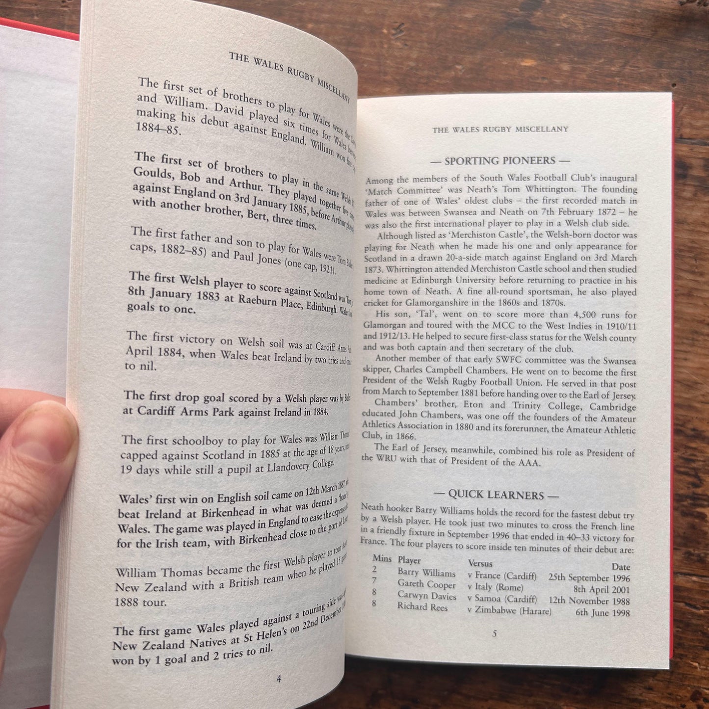 The Wales Rugby Miscellany (Preloved)