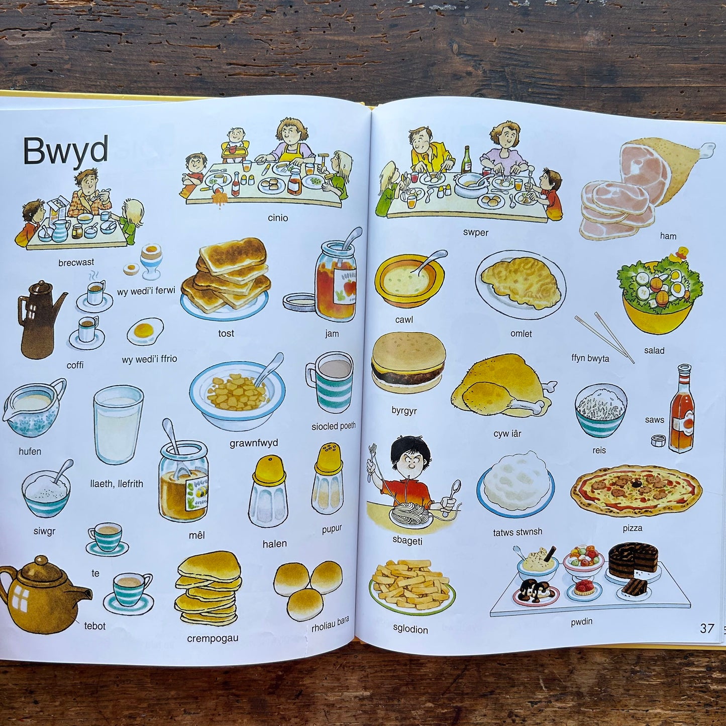 Y Geiriadur Lliwgar / First Thousand Words in Welsh (Preloved)
