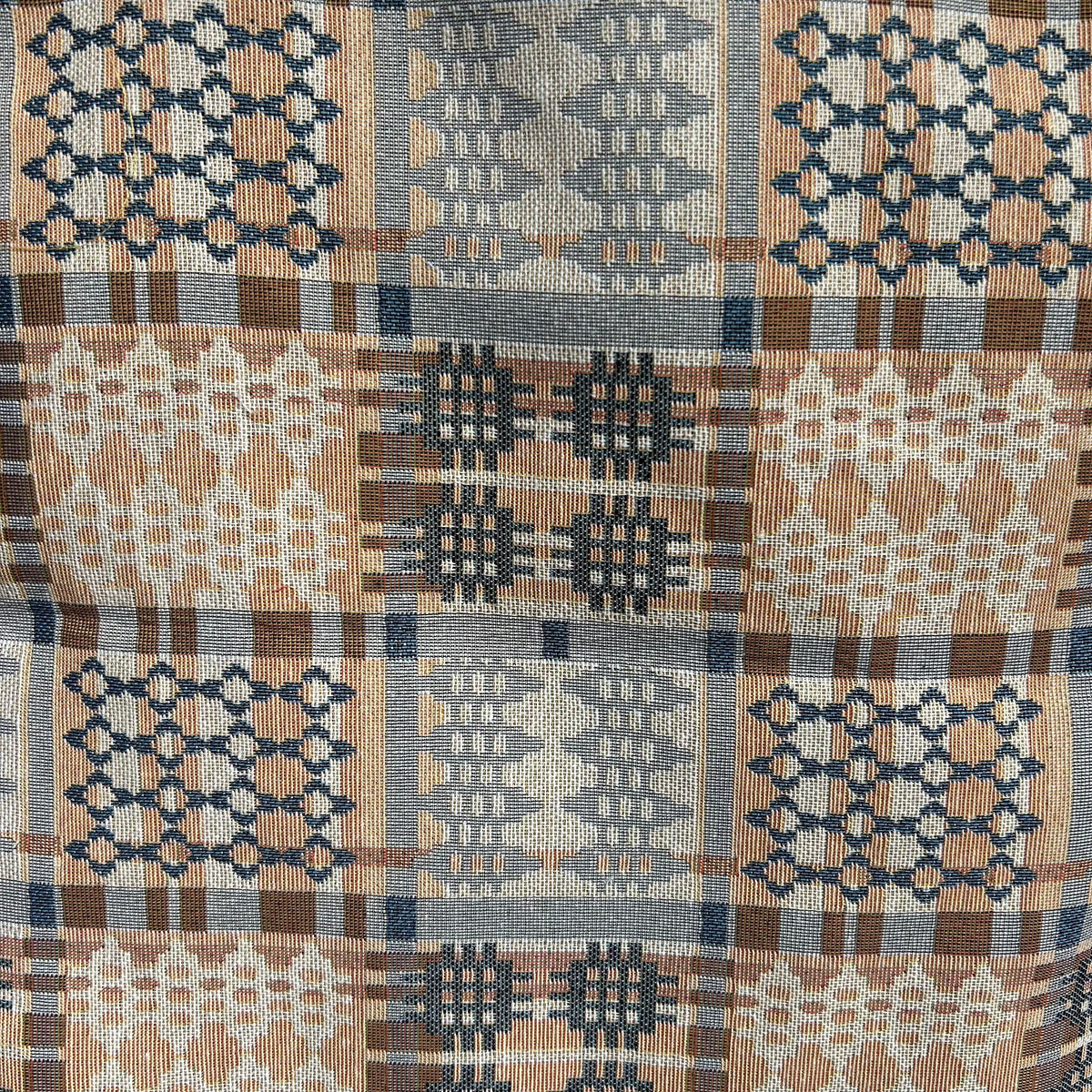 Cushion - Welsh Tapestry Design - Terracotta & Stone